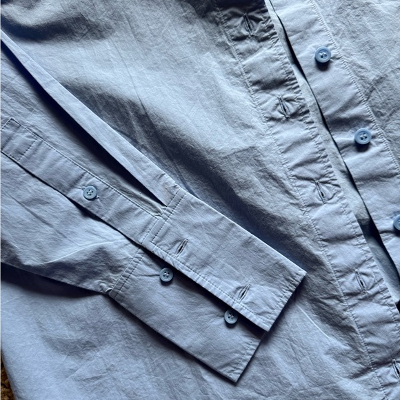 COS Elegant Black and Light Blue Shirts Quality Cotton Like New Condition US 4 - Picture 4 of 10